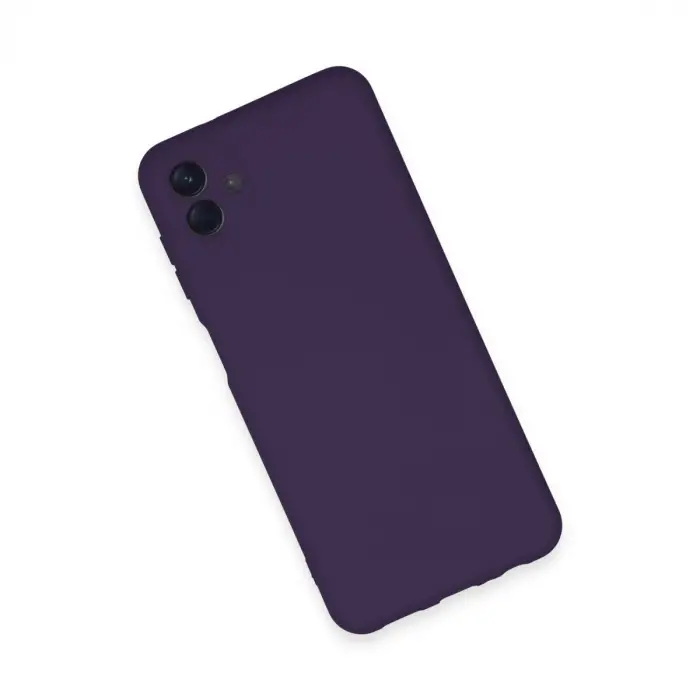 Samsung Galaxy A04e Kılıf Nano İçi Kadife Silikon - Mor