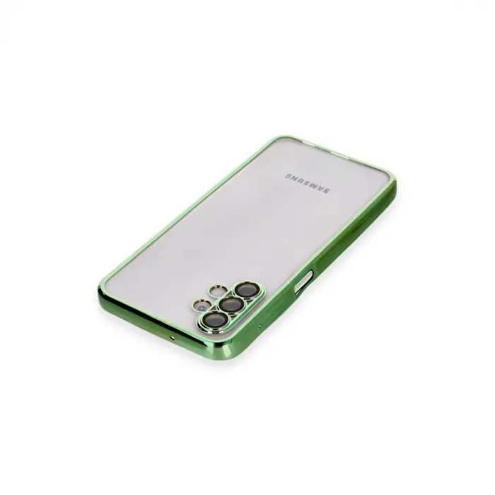 Samsung Galaxy A04s Kılıf Razer Lensli Silikon - Yeşil