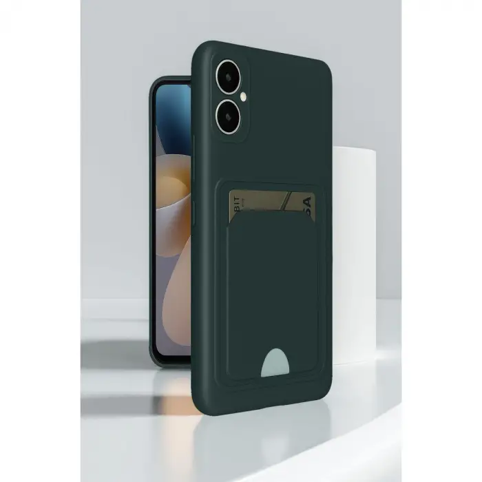 Samsung Galaxy A05 Kelvin Kartvizitli Silikon - Bordo