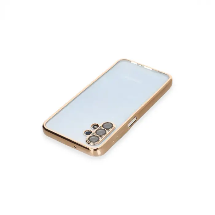 Samsung Galaxy A13 4g Kılıf Razer Lensli Silikon - Gold