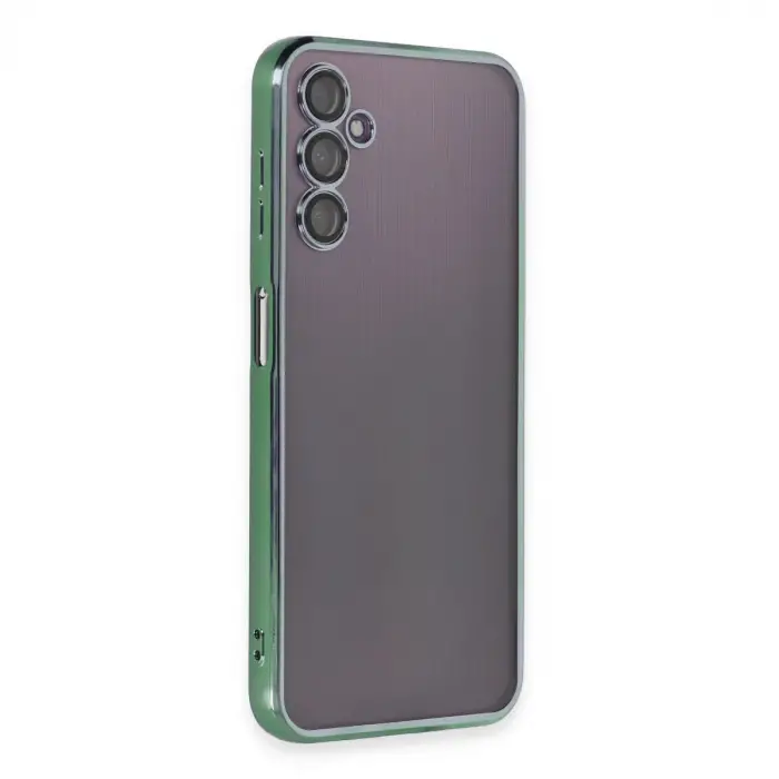 Samsung Galaxy A14 4g Kılıf Razer Lensli Silikon - Yeşil