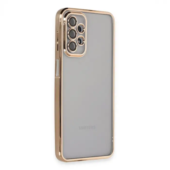 Samsung Galaxy A23 4g Kılıf Razer Lensli Silikon - Gold