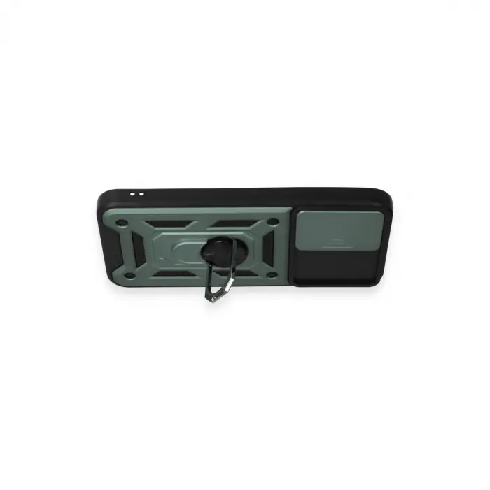 Samsung Galaxy A34 5g Kılıf Pars Lens Yüzüklü Silikon - Yeşil