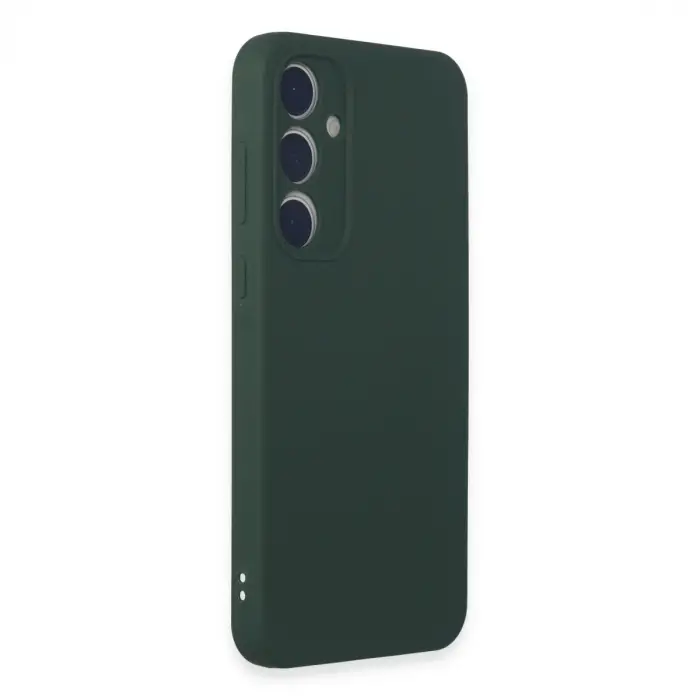 Samsung Galaxy A35 5g Kılıf First Silikon - Koyu Yeşil