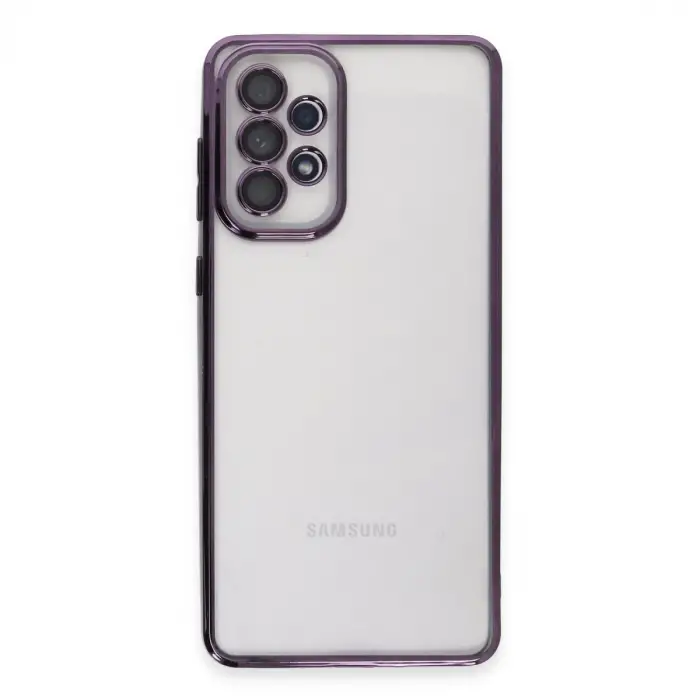 Samsung Galaxy A53 5g Kılıf Razer Lensli Silikon - Mor