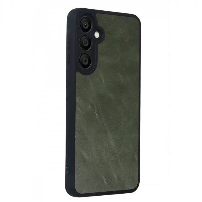Samsung Galaxy A57 5g Aras Deri Kapak - Yeşil