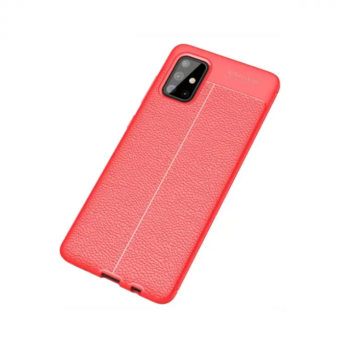Samsung Galaxy A71 Kılıf Auto Focus Kapak - Kırmızı