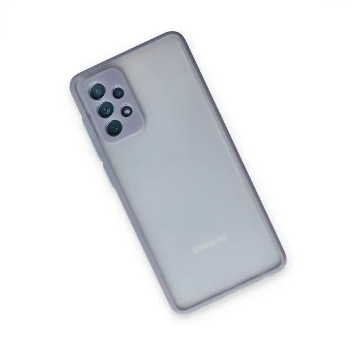 Samsung Galaxy A72 Kılıf Montreal Silikon Kapak - Gri
