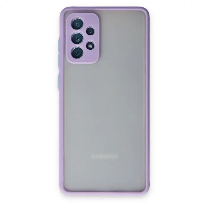 Samsung Galaxy A72 Kılıf Montreal Silikon Kapak - Mor