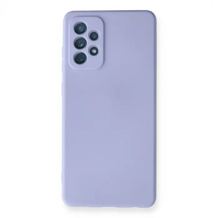 Samsung Galaxy A72 Kılıf Nano İçi Kadife Silikon - Lila