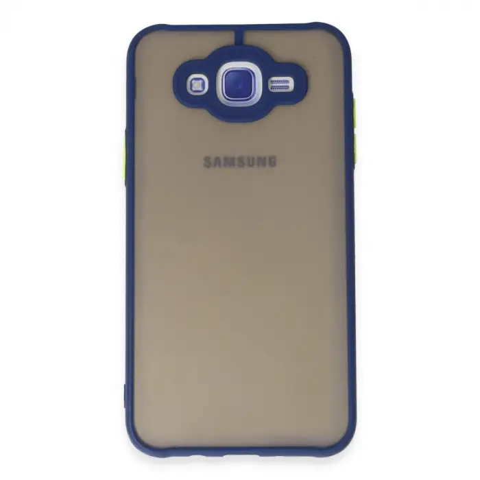 Samsung Galaxy J7 Kılıf Montreal Silikon Kapak - Lacivert
