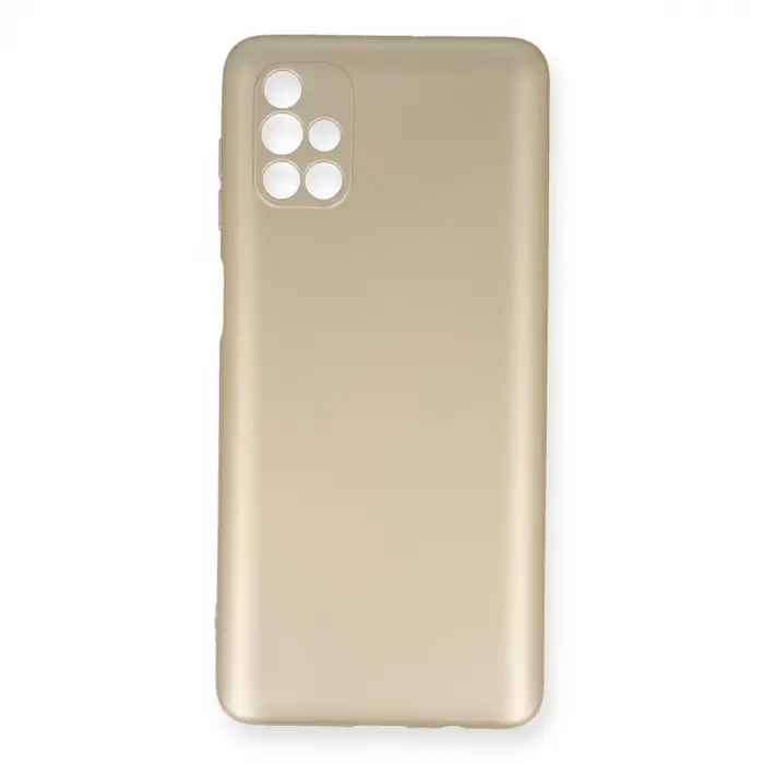 Samsung Galaxy M51 Kılıf First Silikon - Gold