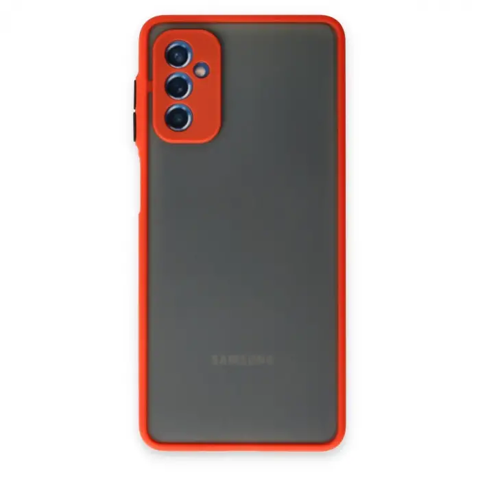 Samsung Galaxy M52 5g Kılıf Montreal Silikon Kapak - Kırmızı
