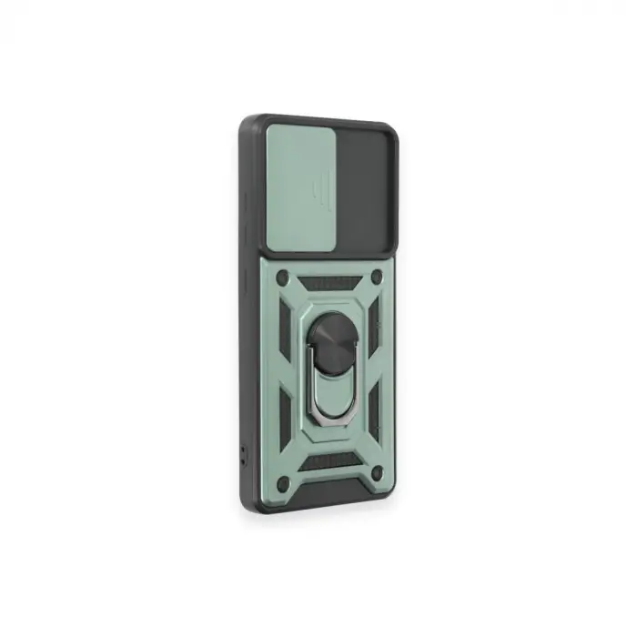 Samsung Galaxy S20 Fe Kılıf Pars Lens Yüzüklü Silikon - Yeşil