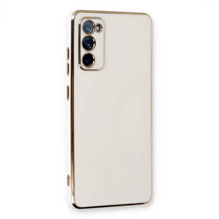Samsung Galaxy S20 Fe Kılıf Volet Silikon - Beyaz