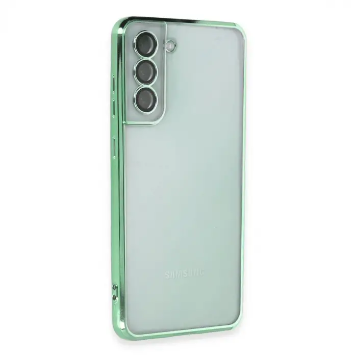 Samsung Galaxy S21 Fe Kılıf Razer Lensli Silikon - Yeşil