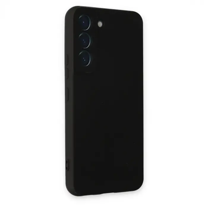 Samsung Galaxy S22 Kılıf Nano İçi Kadife Silikon - Siyah