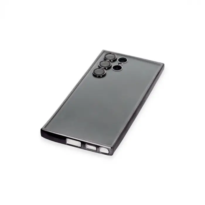 Samsung Galaxy S22 Ultra Kılıf Razer Lensli Silikon - Siyah