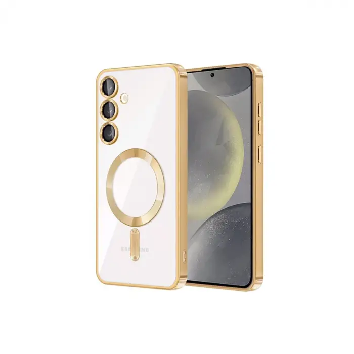 Samsung Galaxy S23 Kılıf Kross Magneticsafe Kapak - Gold