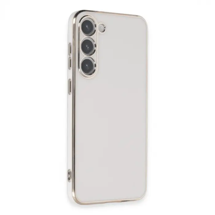 Samsung Galaxy S23 Kılıf Volet Silikon - Beyaz