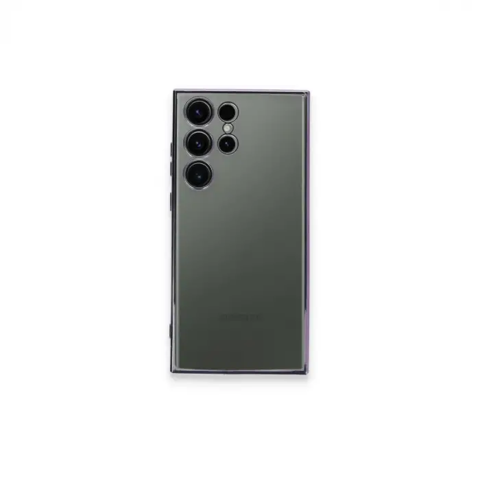 Samsung Galaxy S23 Ultra Kılıf Razer Lensli Silikon - Mor