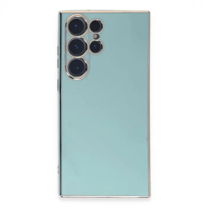 Samsung Galaxy S23 Ultra Kılıf Volet Silikon - Açık Yeşil