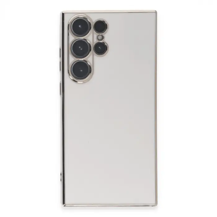 Samsung Galaxy S23 Ultra Kılıf Volet Silikon - Beyaz
