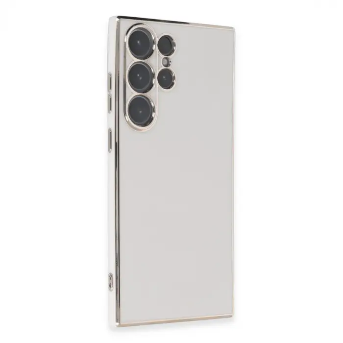 Samsung Galaxy S23 Ultra Kılıf Volet Silikon - Beyaz