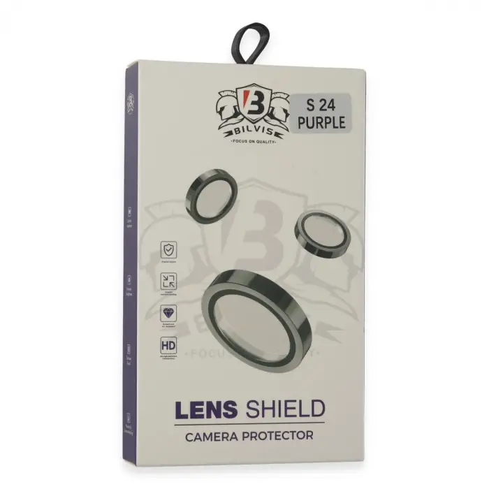 Samsung Galaxy S24 Bilvis Titan Kamera Lens - Derin Mor