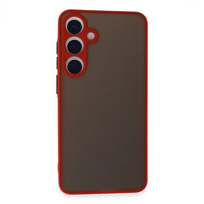Samsung Galaxy S24 Kılıf Montreal Silikon Kapak - Kırmızı