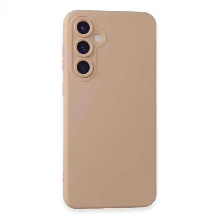 Samsung Galaxy S24 Kılıf Nano İçi Kadife Silikon - Pudra