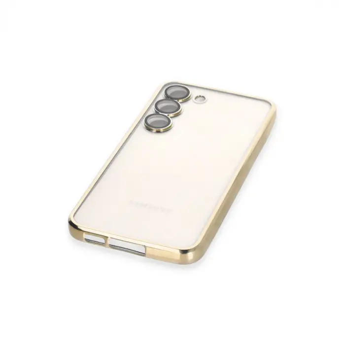 Samsung Galaxy S24 Kılıf Razer Lensli Silikon - Gold