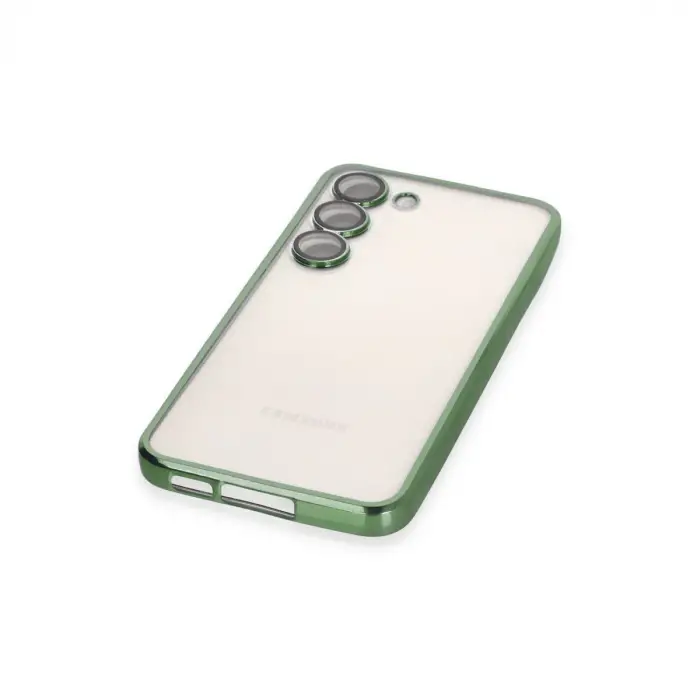 Samsung Galaxy S24 Kılıf Razer Lensli Silikon - Yeşil