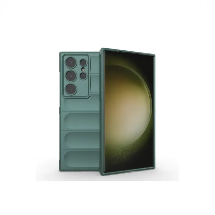 Samsung Galaxy S24 Ultra Kılıf Optimum Silikon - Koyu Yeşil