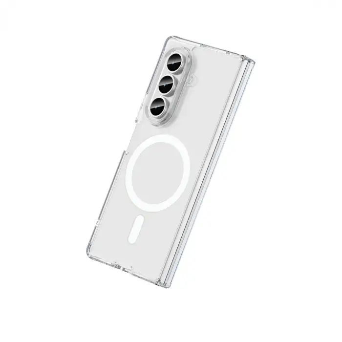 Samsung Galaxy Z Fold 7 Kılıf Magneticsafe Şeffaf Silikon - Şeffaf