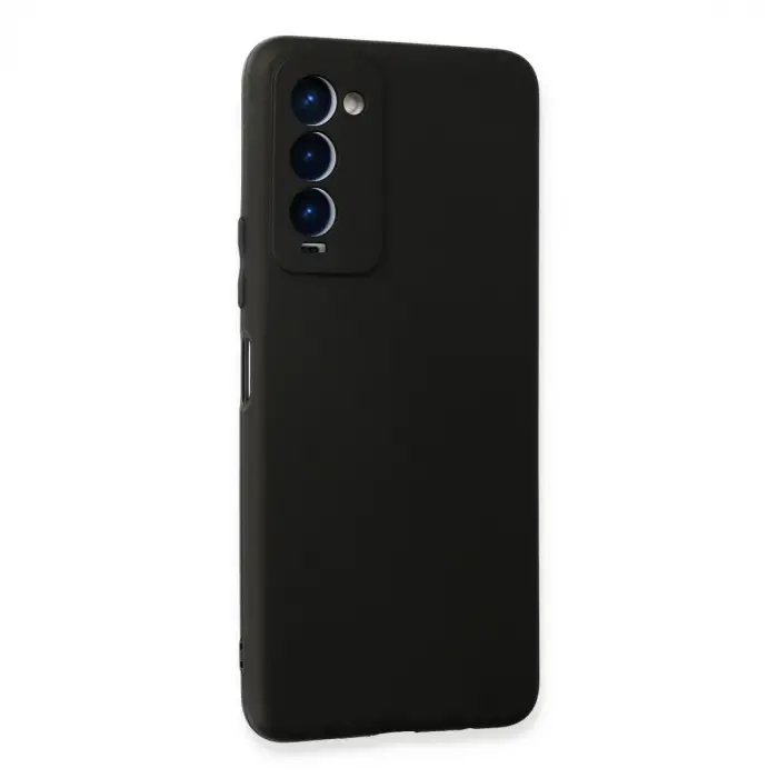 Tecno Camon 18 Kılıf First Silikon - Siyah