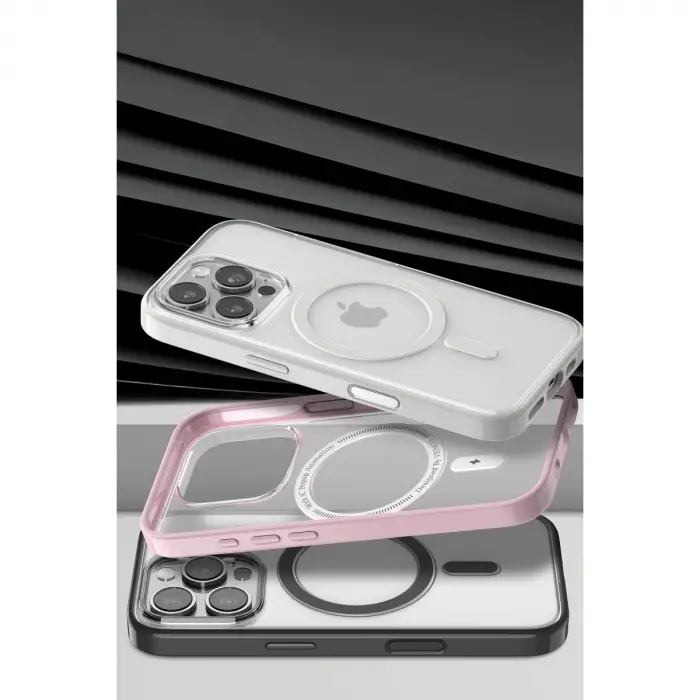 Venco Apple İphone 15 Pro Max Joly Magsafe Kapak - Beyaz