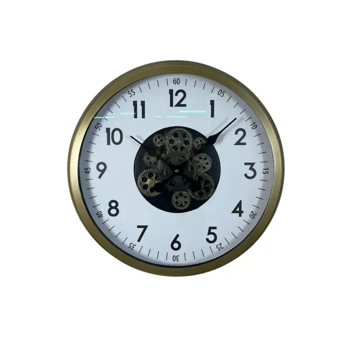 Vintage 60 Cm Çarklı Modern Duvar Saati