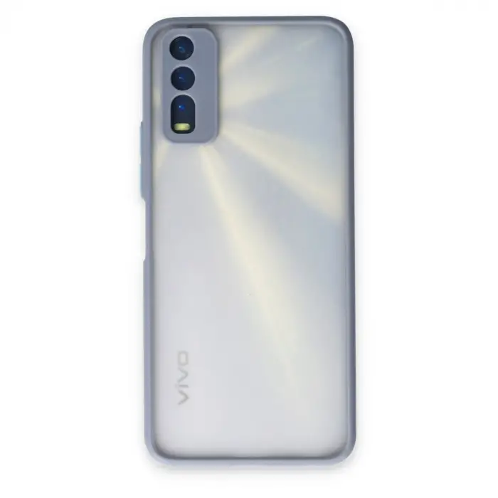 Vivo Y11s Kılıf Montreal Silikon Kapak - Gri