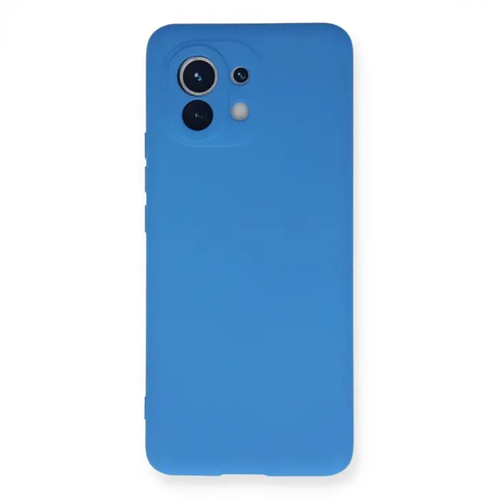 Xiaomi Mi 11 Kılıf Nano İçi Kadife Silikon - Mavi