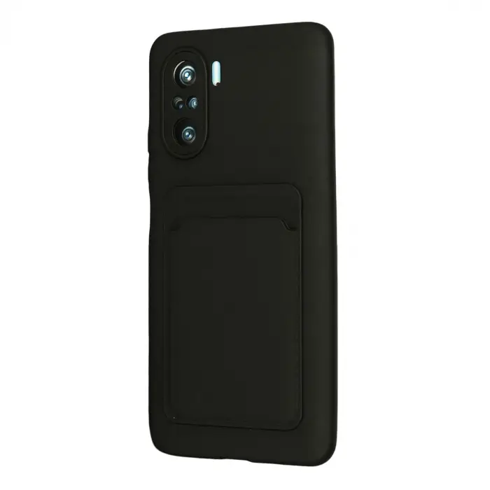 Xiaomi Mi 11i Kılıf Kelvin Kartvizitli Silikon - Siyah