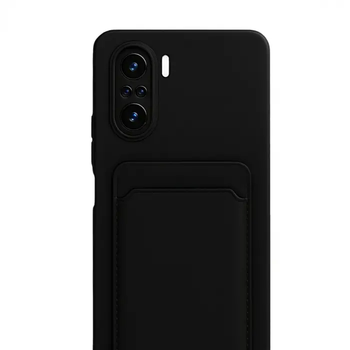 Xiaomi Mi 11i Kılıf Kelvin Kartvizitli Silikon - Siyah