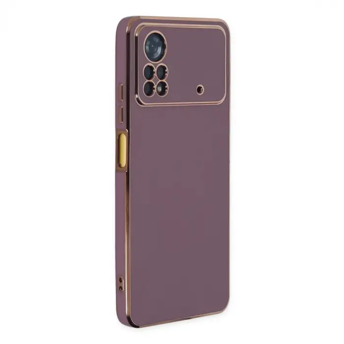 Xiaomi Poco X4 Pro 5g Kılıf Volet Silikon - Mor
