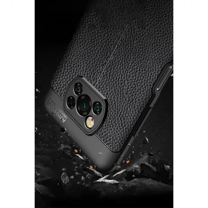 Xiaomi Pocophone X3 Kılıf Auto Focus Kapak - Kırmızı