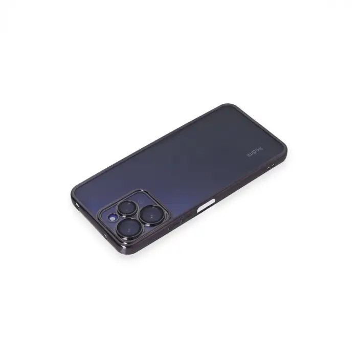 Xiaomi Redmi 12 Kılıf Razer Lensli Silikon - Mor