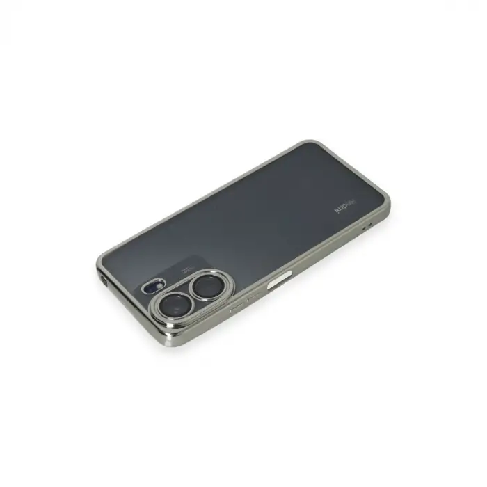 Xiaomi Redmi 13c Kılıf Razer Lensli Silikon - Gümüş