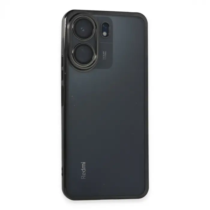 Xiaomi Redmi 13c Kılıf Razer Lensli Silikon - Siyah