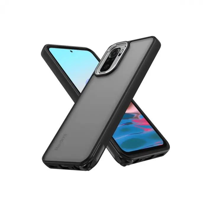 Xiaomi Redmi Note 10 Pro Kılıf Elegant Kapak - Siyah