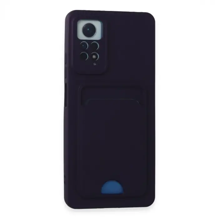 Xiaomi Redmi Note 11 Pro Kılıf Kelvin Kartvizitli Silikon - Derin Mor