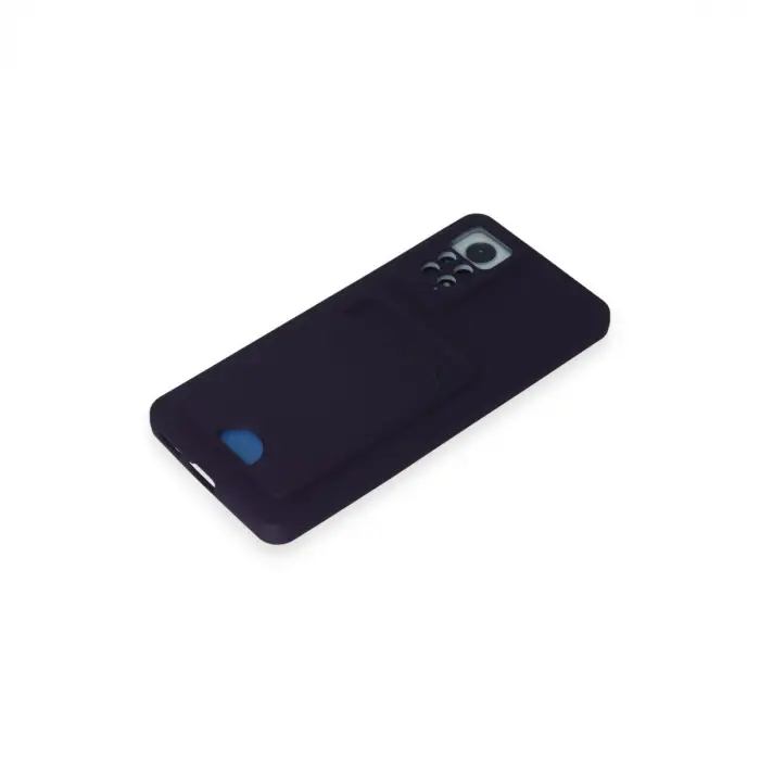 Xiaomi Redmi Note 11 Pro Kılıf Kelvin Kartvizitli Silikon - Derin Mor